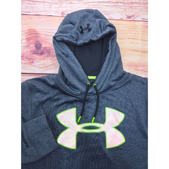 Under Armour Men's Loose Fit Grey Hoodie Medium - Picture 4 of 7